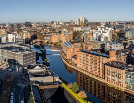 Lais Puzzle - Skyline des Stadtzentrums von Leeds Dock und Grundstücke am Wasser - 1.000 Teile