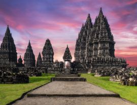 Lais Puzzle - Erstaunlicher Prambanan-Tempel bei Sonnenaufgang. Indonesien - 1.000 Teile
