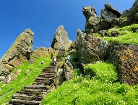 Lais Puzzle - Skellig Michael oder Great Skellig, Heimat der Ruinen eines christlichen Klosters. Bewohnt von einer Vielzahl von Seevögeln. UNESCO-Welterbestätte, Irland - 1.000 Teile