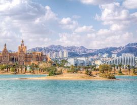 Lais Puzzle - Stadtbild von Eilat mit Blick hinter die Friedenslagune, Israel - 1.000 Teile