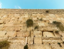 Lais Puzzle - Blick aus geringer Höhe auf die Steine der Klagemauer in Jerusalem, Israel - 1.000 Teile