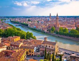 Lais Puzzle - Die Stadt Verona und der Fluss Etsch - 1.000 Teile