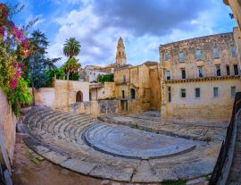 Lais Puzzle - Römisches historisches Theater, antikes Bauwerk Italiens in der alten historischen Stadt Lecce - 1.000 Teile