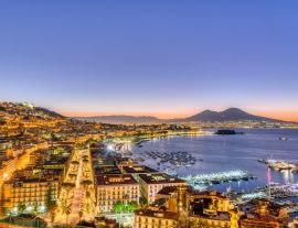 Lais Puzzle - Neapel in Italien mit dem Vesuv vor Sonnenaufgang - 1.000 Teile