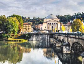 Lais Puzzle - Antike Brücke in Turin und der Fluss Po - 1.000 Teile