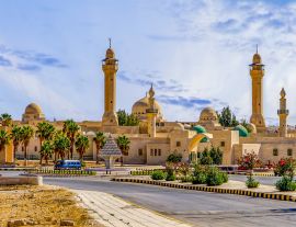 Lais Puzzle - Jordanien, Stadt Al Karak oder Kerak. Blick auf die schöne Moschee - 1.000 Teile