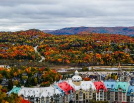 Lais Puzzle - Wunderschöne Herbstfarben in der Umgebung des Ferienortes Mont Tremblant, Québec, Kanada - 1.000 Teile