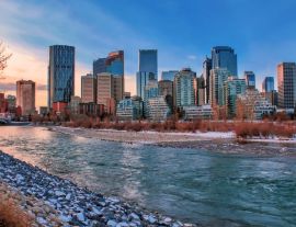 Lais Puzzle - Calgary Skyline am Flussufer - 1.000 Teile