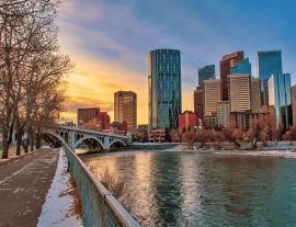 Lais Puzzle - Skyline von Calgary am Flussufer - 1.000 Teile