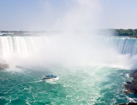 Lais Puzzle - Boot und Horseshoe Falls von den Niagarafällen - Ontario, Kanada - 1.000 Teile