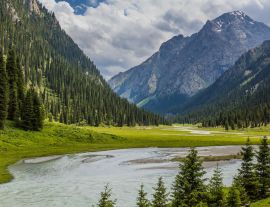 Lais Puzzle - Karakol Flusstal in Kirgisistan - 1.000 Teile