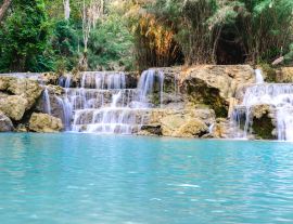 Lais Puzzle - Regenwald-Wasserfall, Tat Kuang Si-Wasserfall in Luang Prabang, Laos - 1.000 Teile