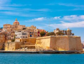 Lais Puzzle - Kai von Valletta mit traditionellen maltesischen Gebäuden mit bunten Fensterläden und Balkonen am sonnigen Tag, Valletta, Hauptstadt von Malta - 1.000 Teile