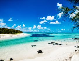 Lais Puzzle - Schönes Panorama einer tropischen Insel. Paradiesischer Strand auf Mauritius - 1.000 Teile