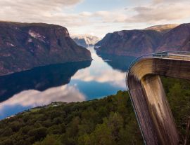Lais Puzzle - Fjordlandschaft bei Stegastein Aussichtspunkt Norwegen - 1.000 Teile