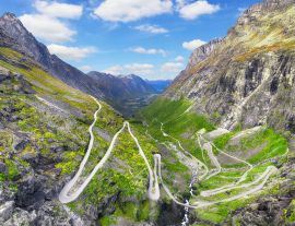 Lais Puzzle - Trollstigen - windige Straße in Norwegen im Herbst - 1.000 Teile