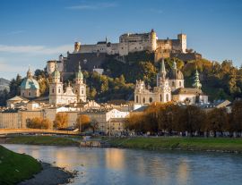 Lais Puzzle - Festung Hohensalzburg mit Salzburger Altstadt im Herbst, Österreich - 1.000 Teile