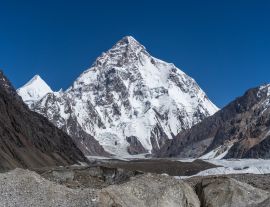 Lais Puzzle - K2 Berg, zweithöchster Berg der Welt im Karakorum Gebirge Blick vom Concordia Camp, K2 Basislager Trekking Route, Pakistan, Asien - 1.000 Teile