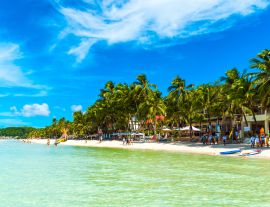 Lais Puzzle - Blick auf den Sandstrand, Boracay, Philippinen - 1.000 Teile