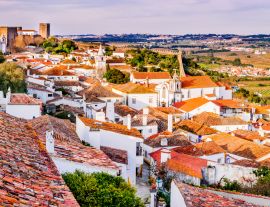 Lais Puzzle - Gemauerte Stadt Obidos in Portugal - 1.000 Teile
