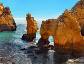 Lais Puzzle - Klippen an der Küste der Algarve in Faro Portugal - 1.000 Teile