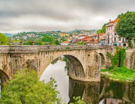 Lais Puzzle - Brücke São Goncalo Kirche Sao Domingos Amarante - Stadt portugiesischen Region Norte Tâmega Nebenfluss Douro Portugal - 1.000 Teile