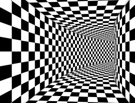 Lais Puzzle - Optische quadratische Schwarz-Weiß-Illusion - 1.000 Teile