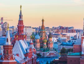 Lais Puzzle - Basilius-Kathedrale auf dem Roten Platz in Moskau, Basilius-Kathedrale berühmter Ort in Russland bei Sonnenuntergang im Herbst, Moskau, Russland - 1.000 Teile