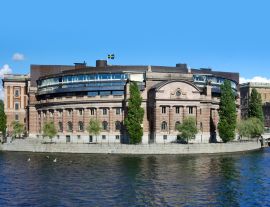 Lais Puzzle - Das Parlamentsgebäude (Riksdagen), Stockholm, Schweden - 1.000 Teile