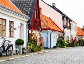 Lais Puzzle - Schwedische Dorfgasse mit Toren und Pflanzen, Ystad - 1.000 Teile