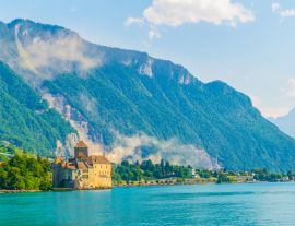 Lais Puzzle - Schloss Chillon am Ufer des Genfer Sees in der Schweiz - 1.000 Teile