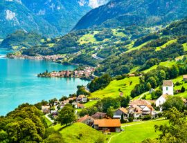 Lais Puzzle - Landschaft am Walensee in der Schweiz - 1.000 Teile