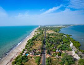 Lais Puzzle - Luftaufnahme des Fischerdorfs Djiffer. Saloum-Delta-Nationalpark, Joal Fadiout, Senegal. Afrika - 1.000 Teile