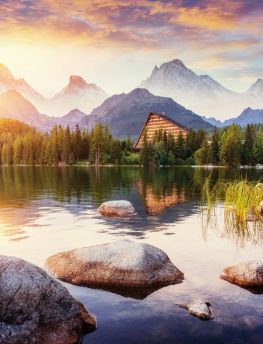 Lais Puzzle - See Strbske pleso in der Hohen Tatra, Slowakei, Europa - 1.000 Teile