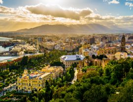 Lais Puzzle - Malaga mit Hafen, Rathaus und Kathedrale - 1.000 Teile