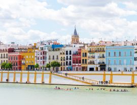 Lais Puzzle - Blick auf das Stadtviertel Triana in Sevilla, Spanien - 1.000 Teile