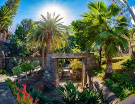 Lais Puzzle - Schöner tropischer Garten des Dorfes Garachico, historische Überreste der Puerta de Tierra auf Teneriffa - Kanarische Insel - 1.000 Teile