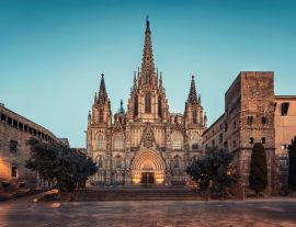 Lais Puzzle - Kathedrale von Barcelona am Abend, Spanien - 1.000 Teile