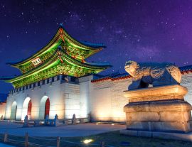 Lais Puzzle - Gyeongbokgung-Palast und Milchstraße in Seoul, Südkorea - 1.000 Teile