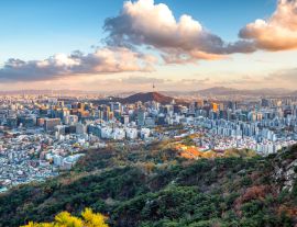 Lais Puzzle - Blick auf die Stadt Seoul im Herbst in Südkorea - 1.000 Teile