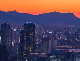 Lais Puzzle - Nächtliche Stadtansicht von Seoul, Südkorea bei Sonnenuntergang - 1.000 Teile