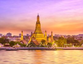 Lais Puzzle - Schöner Blick auf den Wat Arun-Tempel bei Sonnenuntergang in Bangkok, Thailand - 1.000 Teile