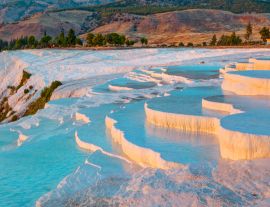 Lais Puzzle - Natürliche Travertinbecken und Terrassen in Pamukkale. Die Baumwollburg im Südwesten der Türkei - 1.000 Teile