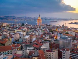 Lais Puzzle - Luftaufnahme des Galata-Turms und der Stadt Istanbul in der Türkei - 1.000 Teile