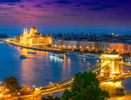 Lais Puzzle - Panoramablick auf Budapest bei Nacht - 1.000 Teile