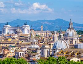 Lais Puzzle - Blick auf das schöne Stadtbild von Rom von der Spitze des Castel Sant'Angelo aus - 1.000 Teile