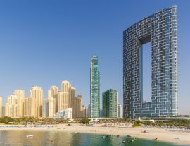 Lais Puzzle - Dubai Jumeirah Beach JBR Marina Skyline Architektur Gebäude Reise Urlaub in Vereinigte Arabische Emirate - 1.000 Teile