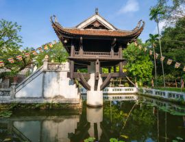 Lais Puzzle - Eine-Säulen-Pagode, oft als Symbol für Hanoi verwendet, in Hanoi, Vietnam - 1.000 Teile