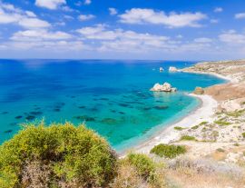 Lais Puzzle - Felsen der Aphrodite, schöner Strand und Meeresbucht, Insel Zypern - 1.000 Teile