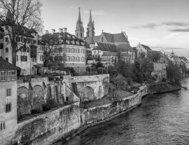 Lais Puzzle - Basel in schwarz weiß - 1.000 Teile